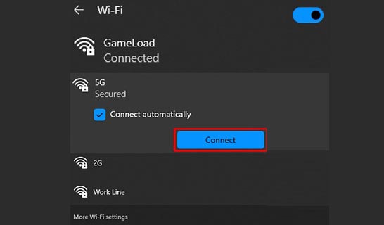Computer to Extender’s Network